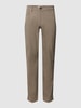 Brax Broek met viscose in 5-pocketmodel, model 'CADIZ' Beige