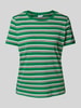 Jake*s Casual T-Shirt mit mit Streifenmuster Grass