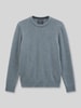 Marc O'Polo Pullover aus Wolle mit Tweedstruktur Eisblau