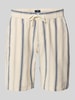 MCNEAL Korte regular fit broek met achterzak Oceaanblauw