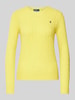 Polo Ralph Lauren Pullover mit Zopfmuster Modell 'JULIANNA' Gelb