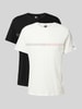 Tommy Jeans T-Shirt mit Label-Print Offwhite