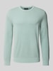 Marc O'Polo Strickpullover mit Label-Stitching Ocean