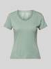 Guess T-shirt met labelstitching Rietgroen