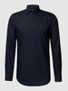 Jake*s Slim Fit Business-Hemd mit Stretch-Anteil  Marineblau