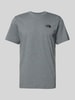 The North Face T-Shirt mit Label-Print Modell 'Simple Dome' Dunkelgrau Melange