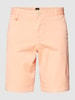 BOSS Orange Slim Fit Chino-Shorts mit Eingrifftaschen Orange