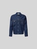 MAISON KITSUNE Jeansjacke mit Knopfleiste Dunkelblau