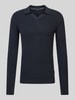 JOOP! Jeans Strickpullover mit Label-Detail Modell 'Sveno' Marine