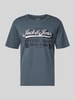 Jack & Jones T-shirt z nadrukiem z logo Niebieski