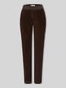 Raphaela By Brax Slim Fit Jeans aus Baumwoll-Viskose-Mix Modell 'Pamina' Dunkelbraun