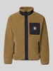 Carhartt Work In Progress Fleecejacke mit Brusttasche Modell 'PRENTIS LINER' Beige
