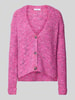 Christian Berg Woman Cardigan mit V-Ausschnitt Fuchsia