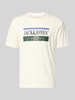 JACK & JONES T-shirt mit Label-Print Modell 'FREDERIKSBERG' Offwhite