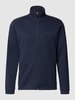 BOSS Green Sweatjacke mit Label-Patch Marineblau