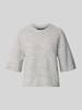 VERO MODA oversized pullover met wol model 'BOOM' Lichtgrijs