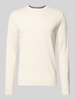 Tom Tailor Regular fit gebreide pullover van zuiver katoen Beige