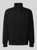 Tommy Jeans Loose Fit Sweatshirt aus Baumwoll-Mix Black