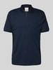 CK Calvin Klein Slim fit poloshirt met logostitching, model 'LIQUID TOUCH' Marineblauw