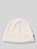 Lacoste Mütze aus reiner Wolle Offwhite