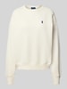 Polo Ralph Lauren Oversized Sweatshirt mit Label-Stitching Offwhite