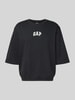 GAP T-Shirt mit Rundhalsausschnitt und Logo-Print Anthrazit
