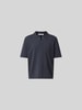 MAISON KITSUNÉ T-Shirt in Strick-Optik Dunkelgrau
