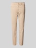 s.Oliver RED LABEL Slim Fit Stoffhose aus Baumwoll-Mix Beige