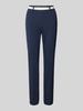 Raphaela By Brax Super slim fit broek met elastische band, model 'Lillyth' Marineblauw