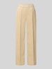 OPUS PANTS Stoffen broek met elastische band, model 'Mucia' Beige