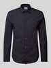 Tommy Jeans Regular Fit Business-Hemd mit Label-Stitching Black