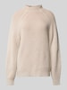 Tom Tailor Regular Fit Strickpullover aus Baumwoll-Mix mit Woll-Anteil Taupe