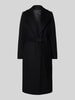Selected Femme Płaszcz o kroju regular fit z mieszanki wełny model ‘ROSA’ Czarny