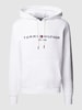 Tommy Hilfiger Hoodie mit Känguru-Tasche Modell 'TOMMY LOGO' Weiß