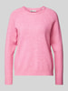 Only Regular Fit Strickpullover aus Viskose-Mix Modell 'LESLY KINGS' Pink Melange