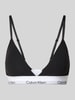Calvin Klein Underwear Triangel-BH mit Logo-Bund und Spaghettiträgern Black