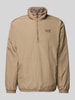 EA7 Emporio Armani Sweatshirt mit Troyer-Kragen Beige