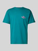 Quiksilver T-Shirt mit Label-Print Gruen