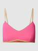 Mymarini Bikini-Oberteil mit Effektgarn Modell 'SUNNY BRA SHINE' Pink