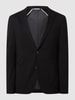 Baldessarini Slim fit 2-knoops colbert met broche, model 'Seba' Zwart