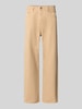 JACK & JONES Straight Fit Jeans aus reiner Baumwolle Modell 'ALEX ORIGINAL' Beige