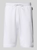 Napapijri Regular Fit Sweatshorts mit elastischem Bund Modell 'NALIS' Weiss