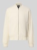 BOSS Regular Fit Sweatjacke aus reiner Baumwolle Modell 'Skiles 55' Offwhite