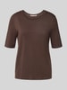 Christian Berg Woman Selection Sweter z dzianiny z rękawem o dł. 1/2 Ciemnobrązowy