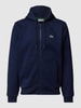 Lacoste Sweatjacke mit Label-Detail Marineblau