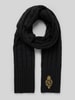 Lauren Ralph Lauren Schal mit Woll-Anteil und Zopfmuster Black