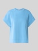 Rich & Royal T-Shirt mit elastischen Abschlüssen Hellblau