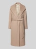 Selected Femme Płaszcz o kroju regular fit z mieszanki wełny model ‘ROSA’ Beżowy