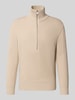 Drykorn Gebreide pullover met schipperskraag, model 'MANUELO' Beige