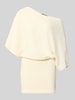 Gina Tricot Minikleid mit U-Boot-Ausschnitt Offwhite